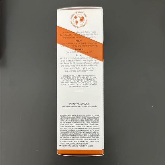 Ren Glycol Lactic Radiance Renewal Mask - Orange - Picture 4 of 7
